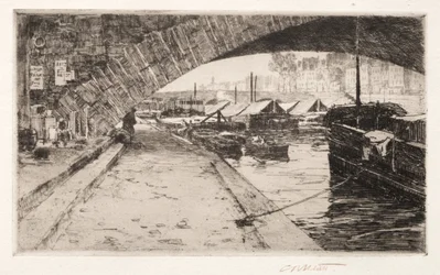 Sous le Pont Marie, Paris, 1887