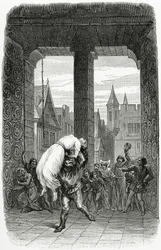 Quasimodo sauve Esmeralda de l