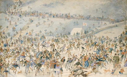 Figures patinant sur glace, 1876