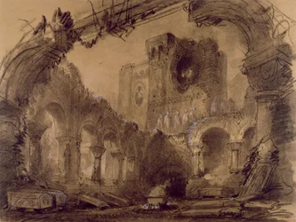 Ruines, décor de scène pour une représentation de 