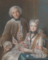 François de Jullienne 1722-1754 et sa femme Marie Élisabeth de Séré de Rieux, 1724-1795, 1743