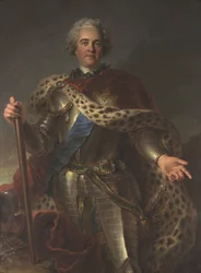 Portrait de Maurice de Saxe 1696-1750, maréchal de France, vers 1735-1739