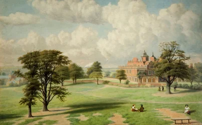 Aston Hall depuis le parc, 1891