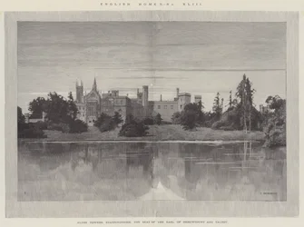 Maisons anglaises, Alton Towers, Staffordshire, le siège du comte de Shrewsbury et Talbot