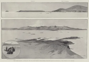 La question chinoise, Wei-Hai-Wei, le port naval loué à la Grande-Bretagne avec l