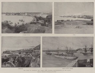 Le tour du duc de Cornouailles et de York, haltes notables sur la route