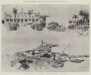 La Crise Hispano-Américaine, Vues de La Havane, la Capitale de Cuba