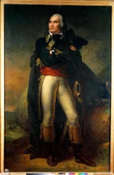 Portrait en pied de Charles Pichegru (1761-1804), Général en Chef des Armées du Nord, Sambre et Meuse, Rhin et Moselle