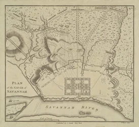 Plan du siège de Savannah