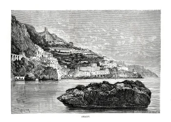 Amalfi, Italie, 1879