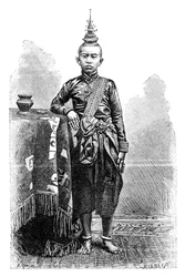 Cambojan, fils aîné de Narodom, 1895