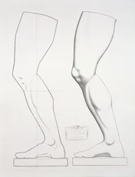 Jambe de Germanicus, pl. 25 de Cours du Dessin Volume I: Modèles d