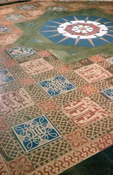 Détail du sol du hall de la Chambre des Lords
