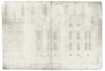 Dessin pour les Chambres du Parlement, vers 1836-40