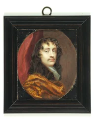 Sir Peter Lely (aquarelle sur ivoire)
