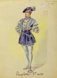 Costume du duc de Mantoue, extrait de l