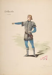 Conception de Costume pour Orlando, 1889