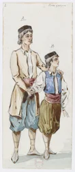 Holmès - La montagne noire - costume designs by Charles Bianchini - 02. Petits garçons