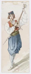 Holmès - La montagne noire - costume designs by Charles Bianchini - 03(a). Choeurs