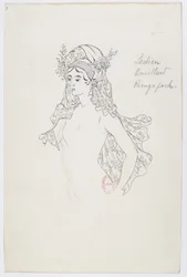 Holmès - La montagne noire - costume designs by Charles Bianchini - 03(b). Ledieu, Bouillard, Reingspach, (choeur dames)