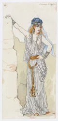 Holmès - La montagne noire - costume designs by Charles Bianchini - 14. Orientale de Syrie