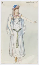 Holmès - La montagne noire - costume designs by Charles Bianchini - 17. Femme berbère