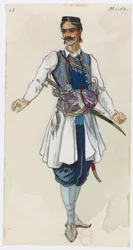 Holmès - La montagne noire - costume designs by Charles Bianchini - 18. Mirko