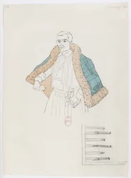 Holmès - La montagne noire - costume designs by Charles Bianchini - 27. (Costume)