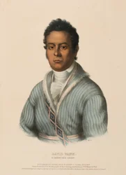 DAVID VANN. A CHEROKEE CHIEF, extrait de History of the Indian Tribes of North America (Histoire des tribus indiennes d