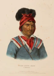 FOKE-LUSTE-HAJO. A SEMINOLE, extrait de History of the Indian Tribes of North America (Histoire des tribus indiennes d