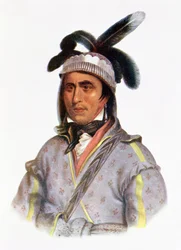 Opothle-Yoholo, un chef Creek, 1825, illustration de 