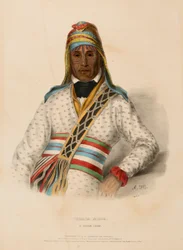 YOHOLO-MICCO. A CREEK CHIEF, extrait de History of the Indian Tribes of North America (Histoire des tribus indiennes d