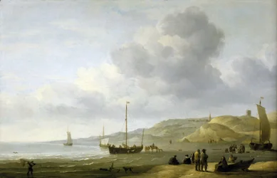 Scène sur le rivage près de Scheveningen (Hollande)