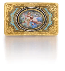 Boîte à oiseau chanteur, vers 1840