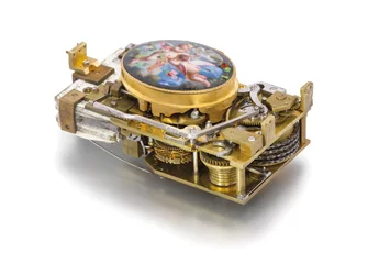 Boîte à oiseau chanteur, vers 1840
