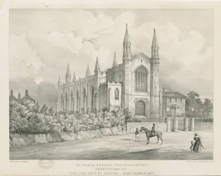 Wolverhampton - Église Saint-Paul : lithographie, nd [milieu du 19e siècle]