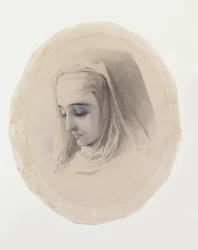 Étude de tête pour Convent Thoughts, 1851