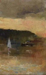 Coucher de soleil, port de Sydney