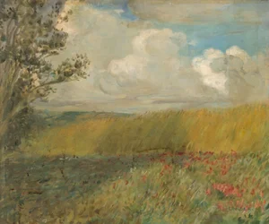 Le champ de maïs (huile sur toile)