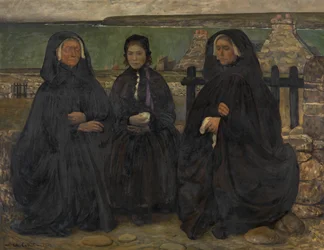 Femmes bretonnes en deuil