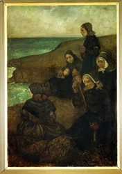 Pays de la mer - triptyque, panneau droit (peinture sur toile)