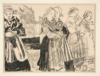Filles Bretonnes, ou Bretonnes sur le quai, dans #36 de La Revue Blanche, octobre 1894