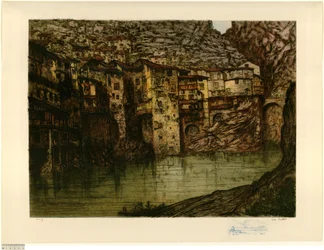 Pont-en-Royans (grande planche) (épreuve b)