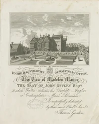 Manoir de Madeley: gravure, nd [vers 1686]