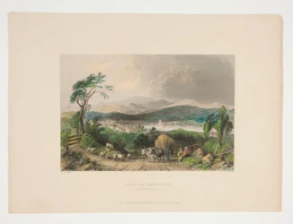 Vue de Meredith, New Hampshire, illustration pour Nathaniel Parker Willis