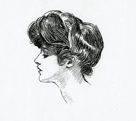 Une Fille Gibson, vers 1902