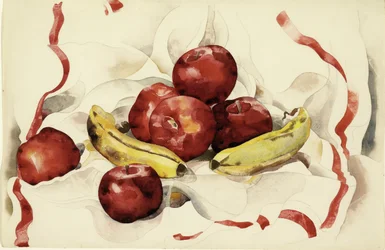 Nature morte avec pommes et bananes