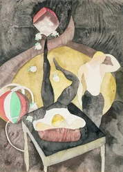 Deux acrobates jongleurs, 1916