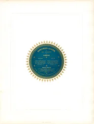 Table des matières circulaire avec bordure ornementale (imprimé)