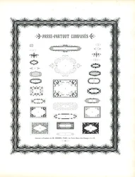 Collection de cadres et de bordures décoratives (imprimé)